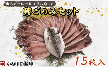 干物 魚 あじ ひもの 鯵ごのみ 15枚 中サイズ セット 沼津 干物 干物 干物 干物 干物