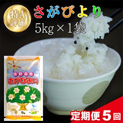 ふるさと納税 基山町 【毎月定期便】さがびより 5kg (1袋)全5回 | 
