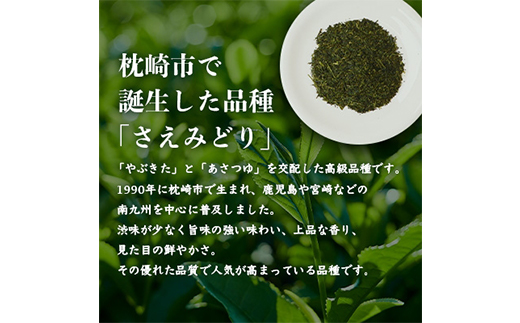 1番茶(新芽)のみを使用 有機煎茶【さえみどり】KAORU園 (100g×2本) A6-118【1167074】