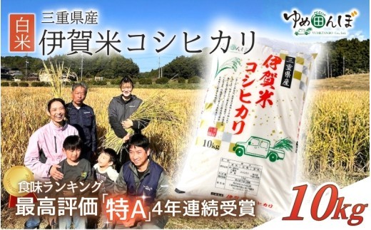 
                  三重県産　伊賀米コシヒカリ　10kg　白米　令和7年産 / お米 ごはん ご飯 はくまい 米 伊賀市 三重県 おいしい 美味しい おにぎり ライス 食卓 こしひかり 送料無料【ymtb0003】
                