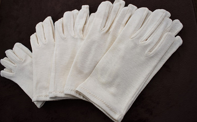 自然の肌触りオーガニックコットン手袋（1双）サイズ M