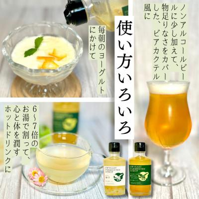 ふるさと納税 静岡市 大学研究の天然酵母使用　新感覚発酵シロップ(柚子味・夏みかん&だいだい味)250g×2本 |  | 01