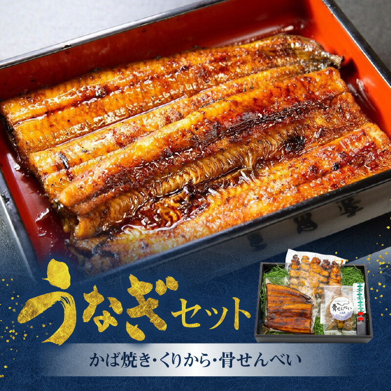 【ふるさと納税】うなぎ かば焼き 100g 1枚 くりから 5本 骨せんべい 30g 1袋 セット 老舗 うなぎ屋 炭火焼き 新鮮 秘伝 タレ 真空パック 加工品 冷凍 お取り寄せ ギフト 鹿児島県産 奄美市 送料無料