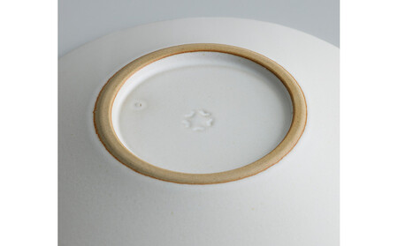 Tableware Shallow Bowl Rimペアセット18cm 乳白