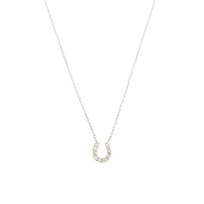 ふるさと納税 甲府市 プラチナ製 ハート&キューピッドダイヤ 0.1ct 馬蹄 ペンダントネックレス 【1450602】 |  | 02
