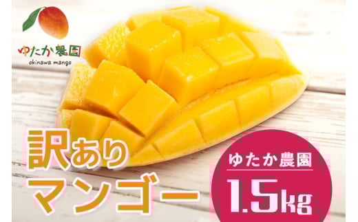 【訳アリ】【先行予約 2026年 発送】ゆたか農園 産地直送 沖縄県産 訳あり マンゴー 1.5kg 完熟 訳アリ アップルマンゴー アーウィンマンゴー 1.5キロ 訳ありマンゴー 規格外 B品 不揃い 果物 フルーツ 夏 旬 沖縄 沖縄産 完熟マンゴー 自分用 糸満市
