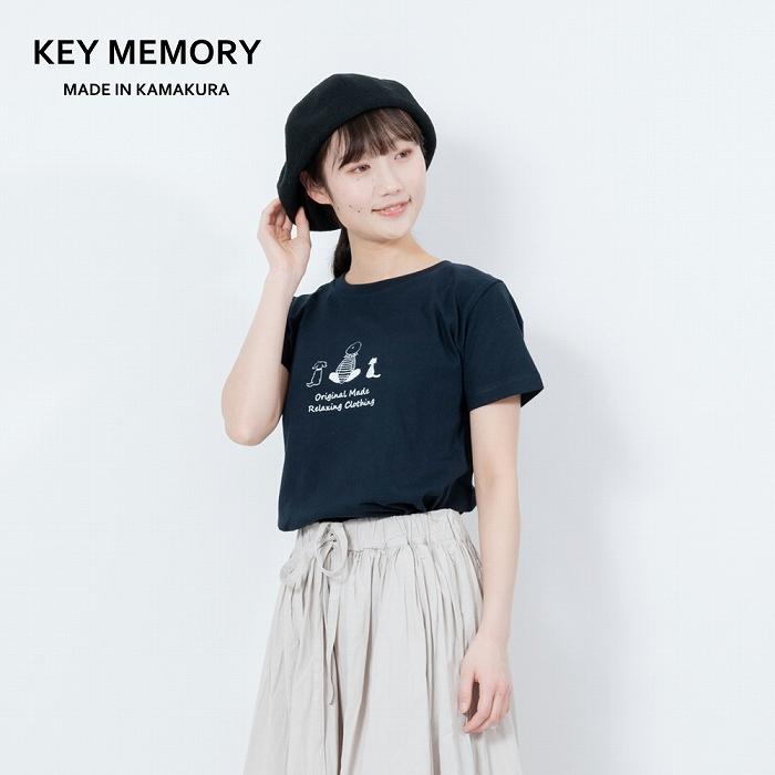 【ふるさと納税】《0》TIMEイラストTシャツNAVY 【KEYMEMORY鎌倉】 | ふるさと 納税 楽天ふるさと 神奈川 ファッション ブランド 鎌倉 服 洋服 レディース メンズ 女性 男性 ナチュラル シンプル 可愛い かわいい おしゃれ 有名 人気 おすすめ