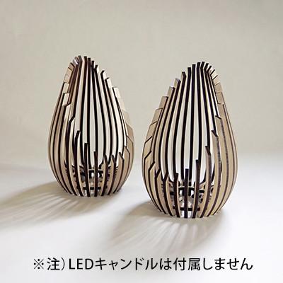 ふるさと納税 大川市 【国産/雑貨】キャンドルホルダー001 2個セット LED専用 《カラー:ホワイト木目》 |  | 01