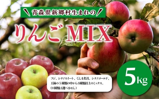 りんご「MIX」5kg【新郷村松木田産】