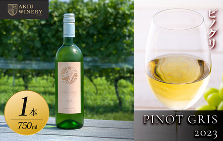 ピノグリ　PINOT GRIS 2023　750ml×1本【 白ワイン お酒 アルコール アルコール飲料 晩酌 家飲み 宅飲み 飲み会 集まり バーベキュー BBQ イベント 飲み物】