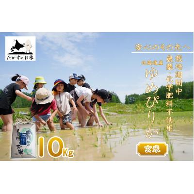 ふるさと納税 鷹栖町 【令和7年産新米予約】北海道産 栽培期間中農薬不使用米「ゆめぴりか」10kg(玄米)