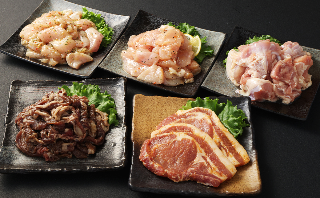 【全3回定期便】簡単調理 5種類 詰合せセット ／ 惣菜 おかず お肉 鶏肉 鶏 豚肉 豚 牛肉 牛 鶏コロちゃん（レモン・バジル） 漬け込み鶏もも 豚味噌漬け 国産牛 プルコギ 冷凍 長崎県 長崎市