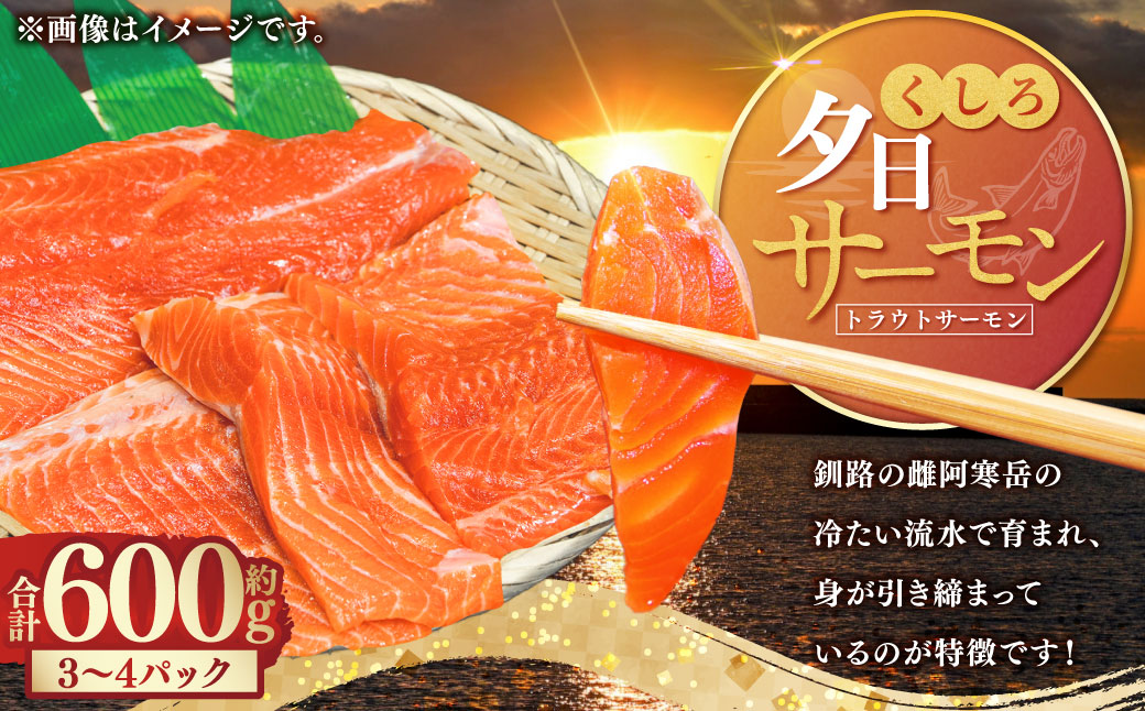 【釧路産】 くしろ 夕日 サーモン 約600g 北海道産 釧路 刺身 カルパッチョ ムニエル 鮭