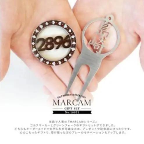 MDFマーカーとグリーンフォーク(名入れ)のギフトセット ゴルフ用品 ゴルフマーカー グリーンフォーク マグネットクリップ セット 名入れ オーダーメイド ギフト 記念 千葉市 千葉県