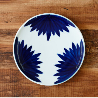 伯父山 菊の馨 21.5cm丸プレート 有田焼 A14-49_イメージ4