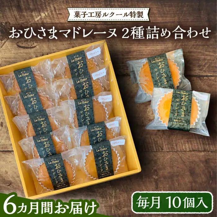 【全6回定期便】おひさまマドレーヌ 10個 詰め合わせ (おひさまマドレーヌ5個 三毛門かぼちゃマドレーヌ5個)[VBI025] お菓子 菓子 詰め合わせ 洋菓子