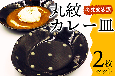 【やままる窯】丸紋カレー皿2枚セット B1