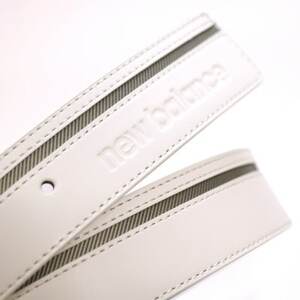 ニューバランスゴルフ　シンセティックレザーラインベルト　Unisex　ホワイト　6982002【1646512】