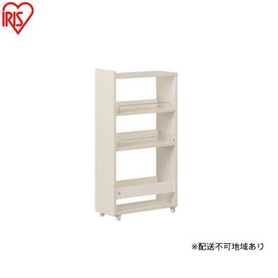 ふるさと納税 大河原町 キッチン隙間収納ラック KSRーL180 白　アイリスオーヤマ ロータイプ[53753363]
