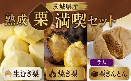 【 吉原農場 の 完熟栗 】熟成 栗 満喫 セット ( 栗の深雫 ラム 6個入り )