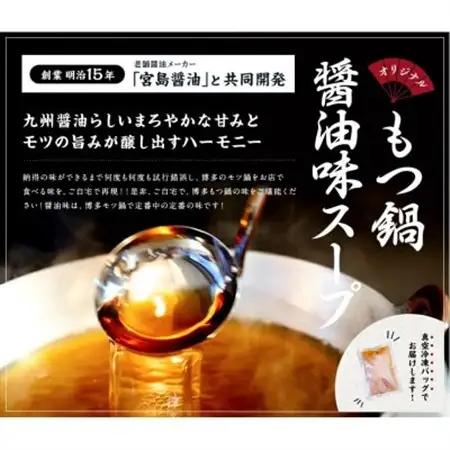 博多醤油もつ鍋　10人前セット_肉 もつ鍋 牛肉 鍋 鍋セット  惣菜・加工品 肉 鍋 なべ ナベ_【配送不可地域：離島】【1296604】