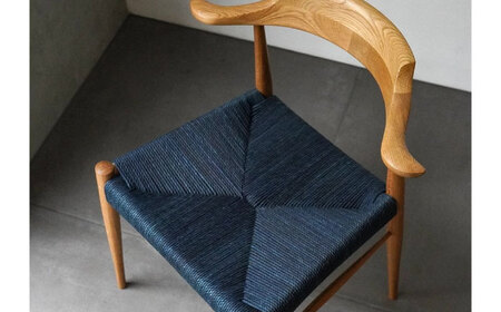 椅子 藍染ペーパーコードチェア RAMS 広島県福山市/株式会社府中家具 インテリア 国産家具 ナチュラル 椅子 　[BAGE005]