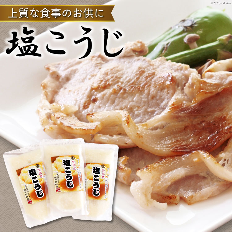 【ふるさと納税】【上質な食事のお供に】塩こうじ 160g×3パック [今野醸造 宮城県 加美町 44580997]