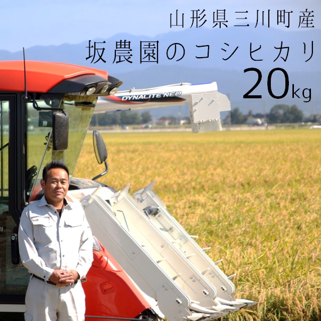 【令和5年産・精米】坂農園の厳選米！コシヒカリ20kg