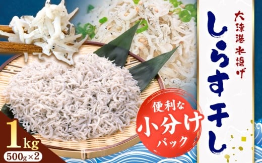 しらす干し 小分け 大津港水揚げ しらす 1kg (茨城県共通返礼品：北茨城市) 川崎水産有限会社 《30日以内に出荷予定(土日祝除く)》しらす干 小分けパック 減塩 茨城県 河内町【配送不可地域あり】（沖縄・離島）