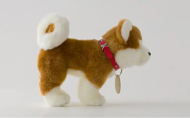 65P7303 秋田犬マサルぬいぐるみ　立ちＭサイズ【秋田犬保存会】