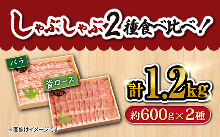【 訳あり 】【月1回約1.3kg×12回定期便】大西海SPF豚 背ロース＆バラ（ しゃぶしゃぶ 用）＜大西海ファーム＞[CEK103] 西海 豚 豚肉 ブランド豚 豚スライス 豚しゃぶ しゃぶしゃぶ