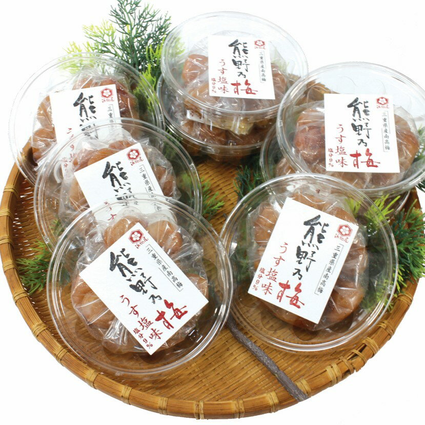 【ふるさと納税】 梅干し 熊野乃梅 うす塩 小分け 8パックセット 160g×8 三重 熊野市