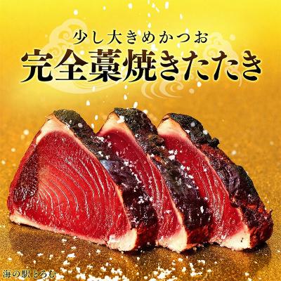 ふるさと納税 室戸市 【年6回奇数月定期便】かつおのたたき4節(1節400g〜460g)　室戸海洋深層水の塩付き