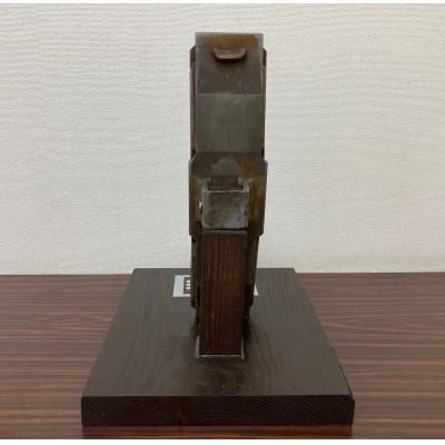 ふるさと納税 井原市 井原鉄道　鉄道車両制輪子　(使用済み、使用証明書・特製台付) |  | 01