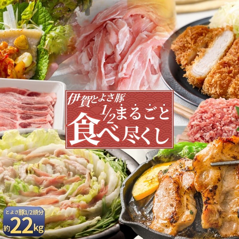 【ふるさと納税】伊賀とよさ豚1/2まるごと食べ尽くし