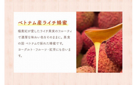 かの蜂 お便りギフト エコパック はちみつ 2種 （ ヨーロピアン ライチ 各90g ）　024-070