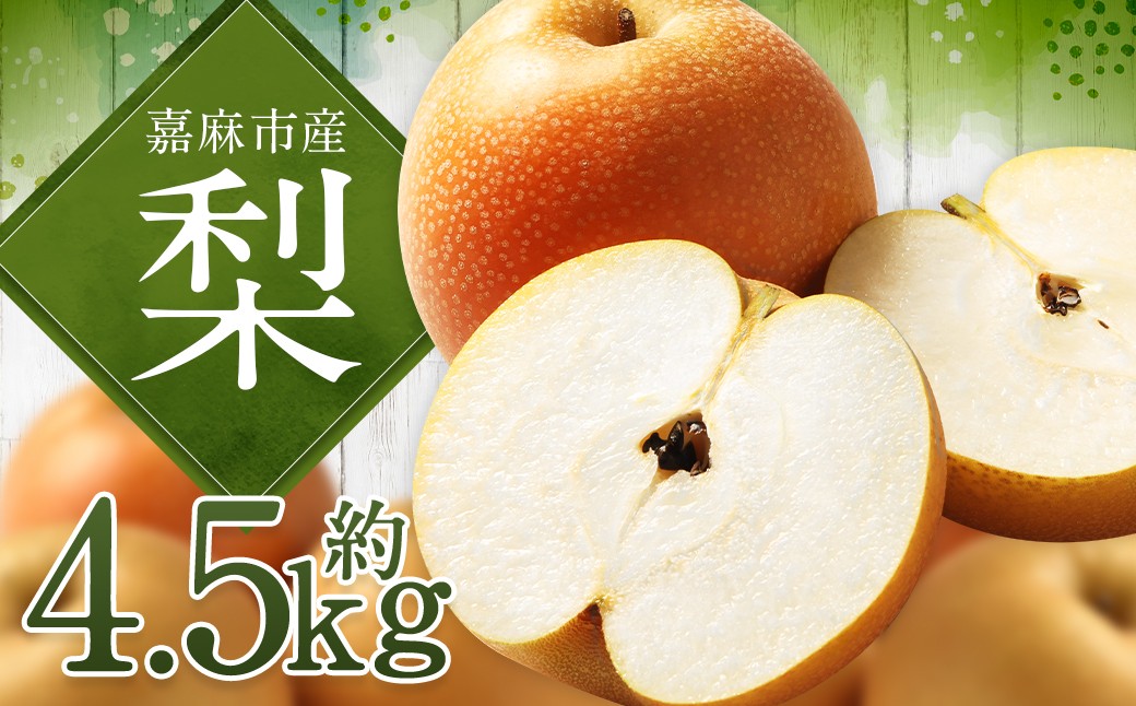 
                  梨 4.5kg ナシ なし 果物 くだもの フルーツ 九州産 福岡県 嘉麻市 【2026年8月上旬～2027年1月下旬発送予定】
                