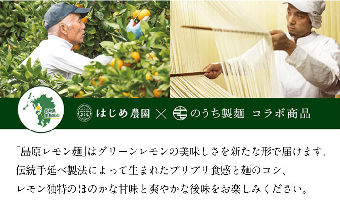 島原 レモン麺 ギフト（8食入）/ 南島原市 / のうち製麺 [SAF018]