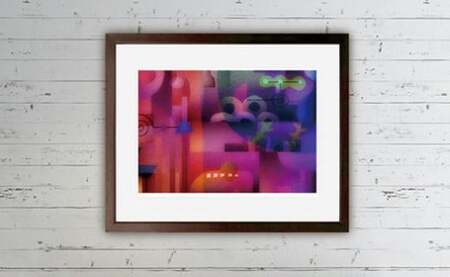 相根良孝 ピエゾグラフ 絵画「パン屋の思惑」 額装サイズ526mmx412mm 額縁付き アート インテリア 現代版画 出産祝い 進学祝い 成人祝い 就職祝い 退職記念 結婚祝い 結婚記念のお祝い お