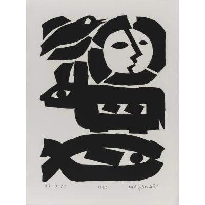 ふるさと納税 世田谷区 村井正誠【版画作品(エディションナンバー付)額装】無題 Untitled