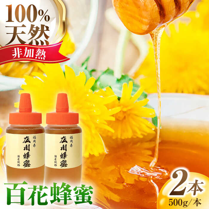 【ふるさと納税】【★先行予約★ 8月下旬より発送】国産 広川蜂蜜 とんがり容器 1kg（500g×2本） 百花はちみつ 広川町 / 株式会社アルノ[AFBL001]