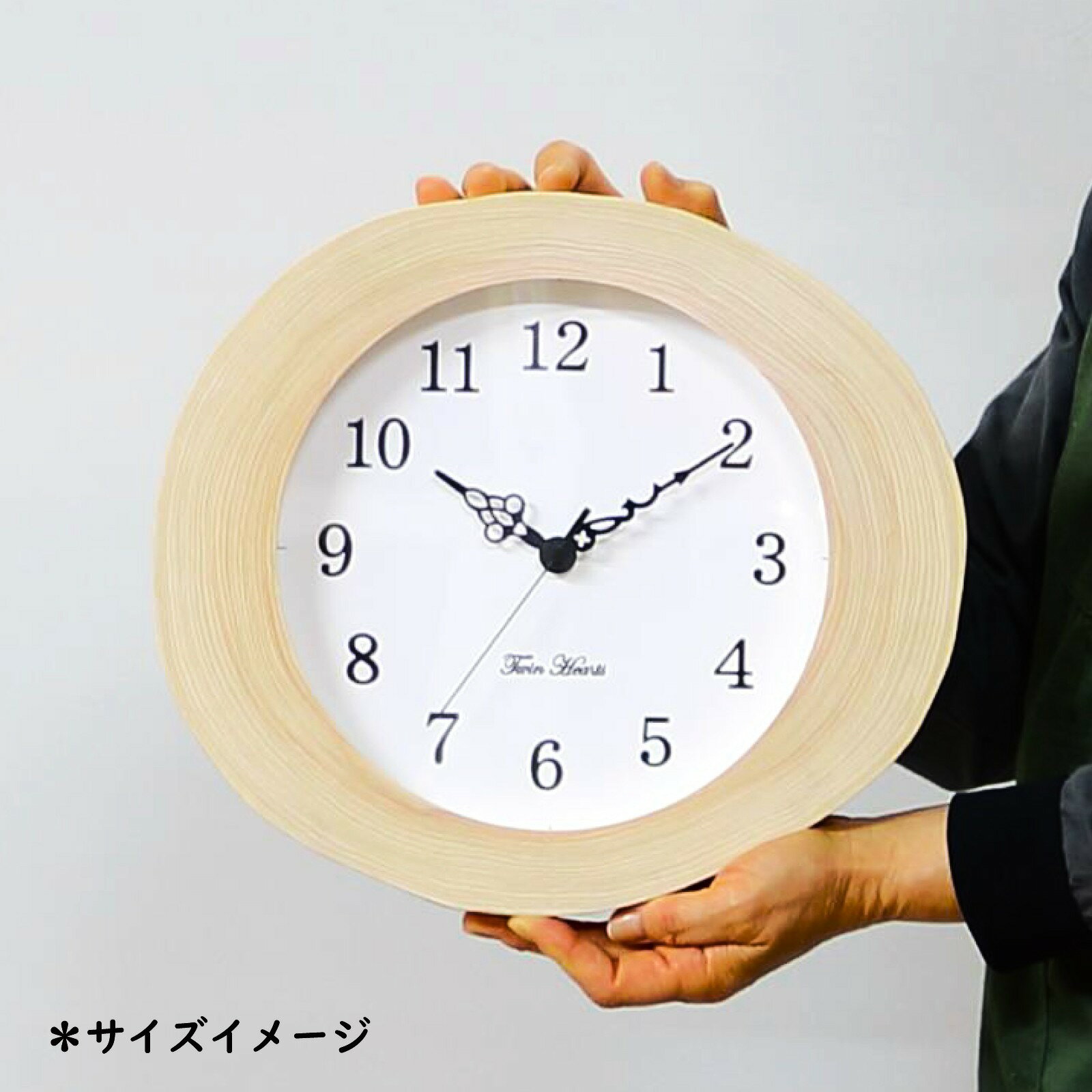 【ふるさと納税】年輪時計 桧リング 電波掛時計 選べる種類・サイズ ( 薄型 or 厚型 / 30cm or 28cm ) | スイープ秒針 掛け時計 インテリア ナチュラル おしゃれ