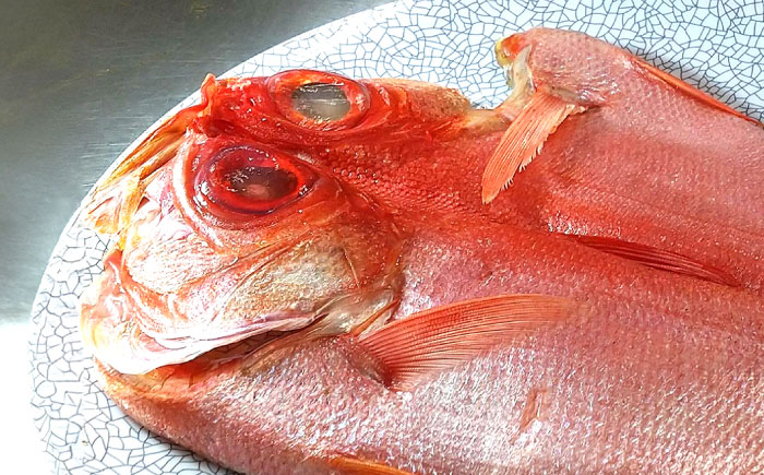 【全6回定期便】かながわブランド「三崎黒潮キンメ」鯛の特大干物 2枚入 約1400g セット【長井水産株式会社】 [AKAJ007]