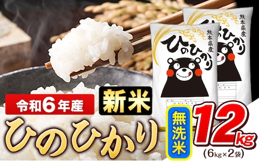 
										
										令和6年産 新米 早期先行予約受付中 ひのひかり 無洗米 12kg (6kg×2袋)《11月-12月頃出荷》熊本県産 ひの 米 こめ ヒノヒカリ コメ お米 おこめ---gkt_hn6_af11_24_18500_12kg_m---
									