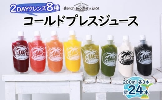 冷凍 コールドプレスジュース 2DAYクレンズ 24本セット ジュースクレンズ ファスティング ヘルスケア リフレッシュ スムージー 健康 腸内環境 神奈川県 茅ヶ崎市 株式会社KSS
