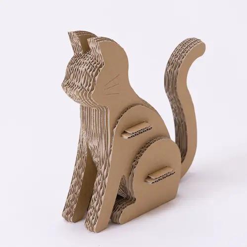 No.225 段ボール製工作キット　動物シリーズ　ネコ