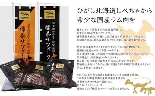 【先行予約/2025年12月以降発送】北海道産 しべちゃサフォーク（羊肉）生ラム プレミアムセット400g （ヒレ・リブカタロース・カルビ・モモ各100g）【 肉 にく 羊肉 サフォーク 希少部位 バ