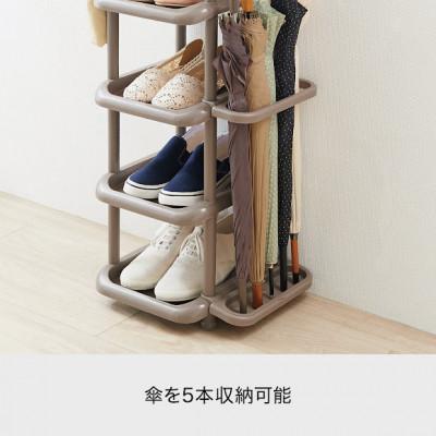 ふるさと納税 葛城市 シューズストレージ5段　ブラウン |  | 01