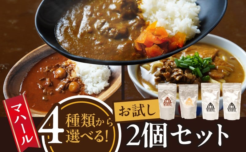 
            【選べる種類】マハールお試し2個セット カレー 辛口 中辛 ハヤシ カレーうどん チルド 本格 手作り 熟成 まろやか こだわり おいしい おもてなし 贈り物 ギフト プレゼント 奈良県 生駒市 送料無料
          