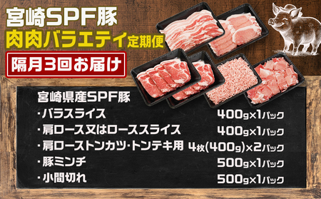 ≪隔月3回お届け≫「宮崎SPF豚 」肉肉バラエティ2.6kgセット_T45-3-K901_(都城市) ≪隔月3回お届け≫「宮崎SPF豚 」肉肉バラエティ2.6kgセット_T45-3-K901_(都城市